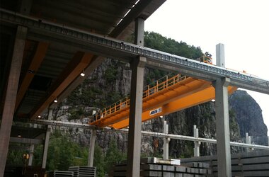 Pont roulant bipoutre ABUS ZLK en Norvège 