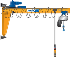 Illustration de la potence murale pivotante ABUS VW